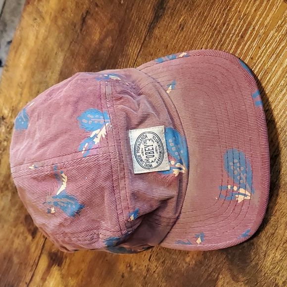 Obey 5 Panel Hat, Burgundy - Picture 2 of 5